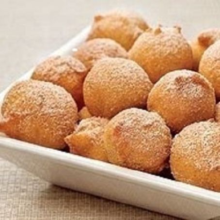 Bolinho de chuva com maça