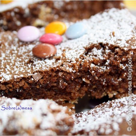 Brownies de chocolate com pintarolas