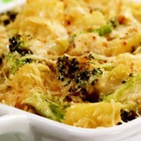 Gratinado de Batata com Brócolis