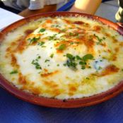 Torta Crocante de Bacalhau e Alho Poró